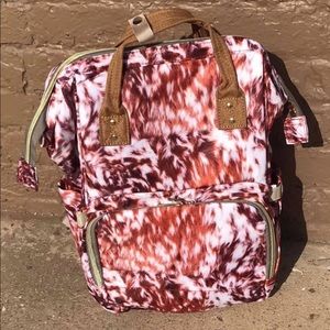 Axis print diaper bag